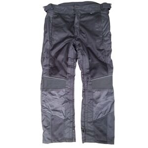 Wicked Stock XL Short Motorcycle Riding Pants Black Mesh Armored Biker